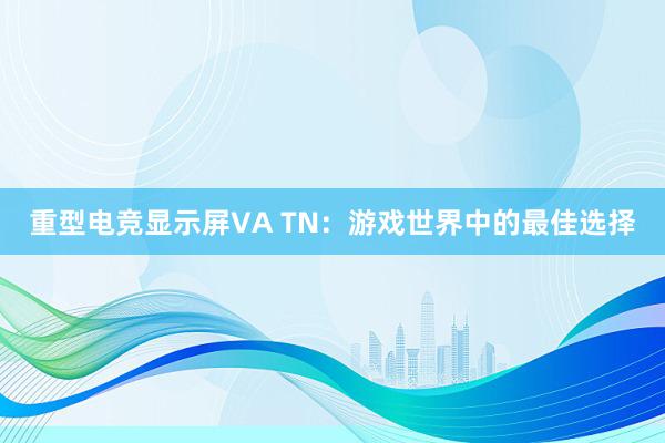 重型电竞显示屏VA TN：游戏世界中的最佳选择