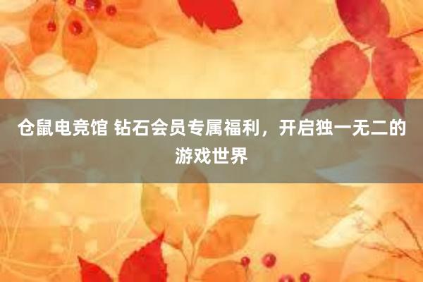 仓鼠电竞馆 钻石会员专属福利，开启独一无二的游戏世界